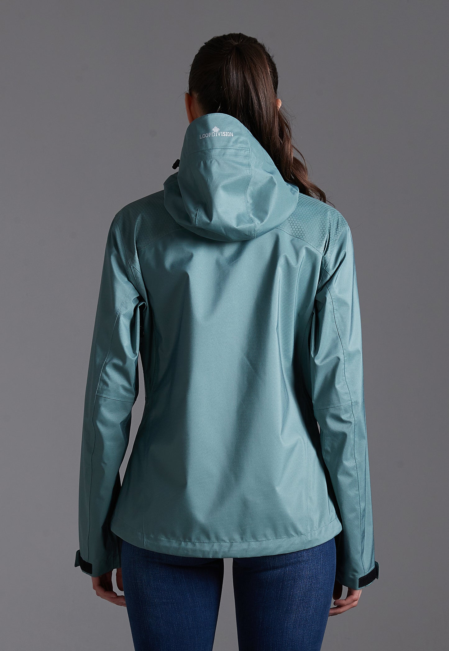 Zoe-F Lady Hard Shell Jacket 3L Silver Blue