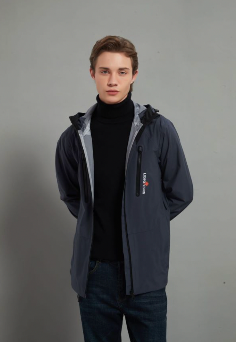 Max Men Soft Shell Hiking Jacket 3L Dark Grey