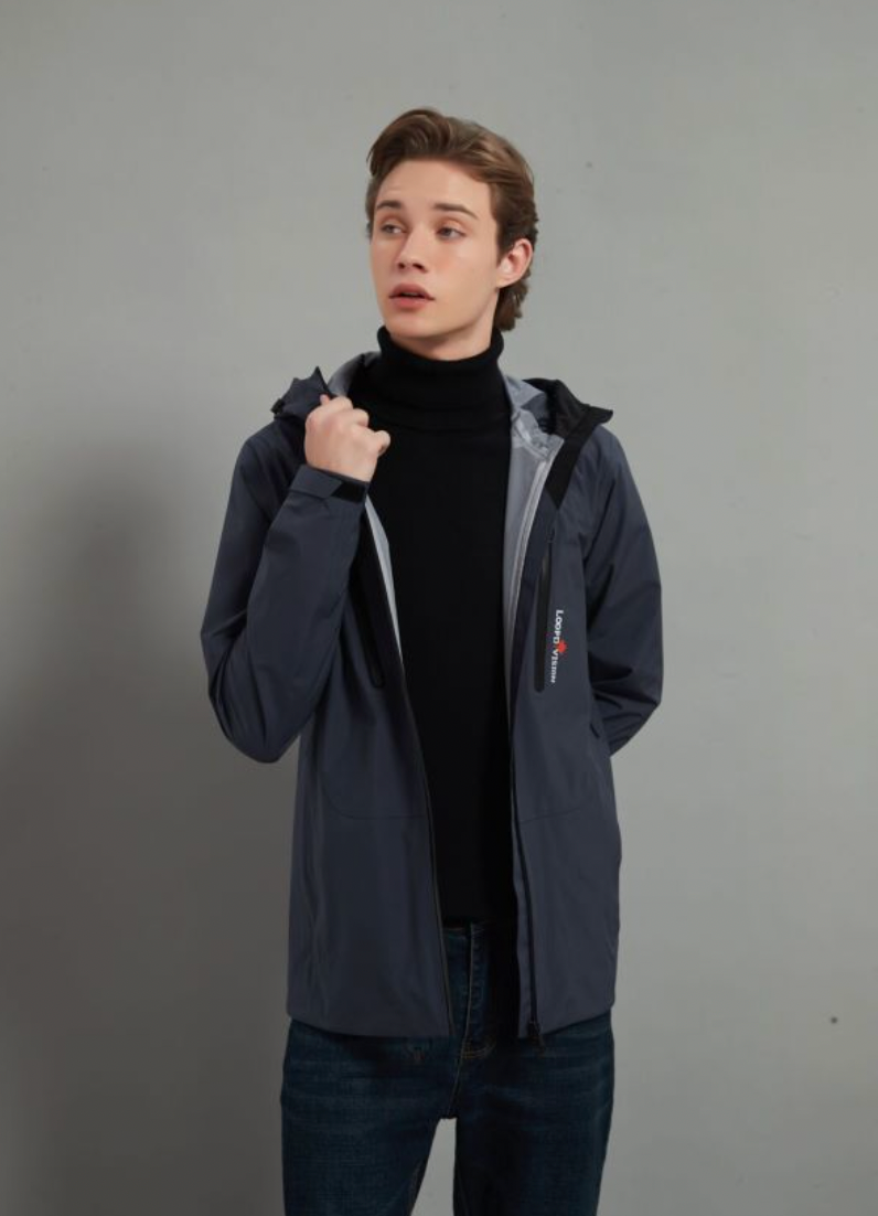 Max Men Soft Shell Hiking Jacket 3L Dark Grey