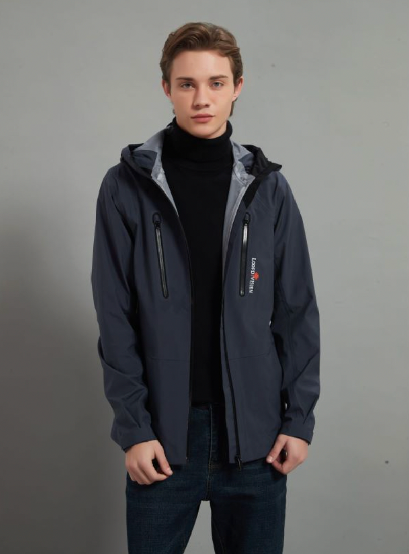 Max Men Soft Shell Hiking Jacket 3L Dark Grey