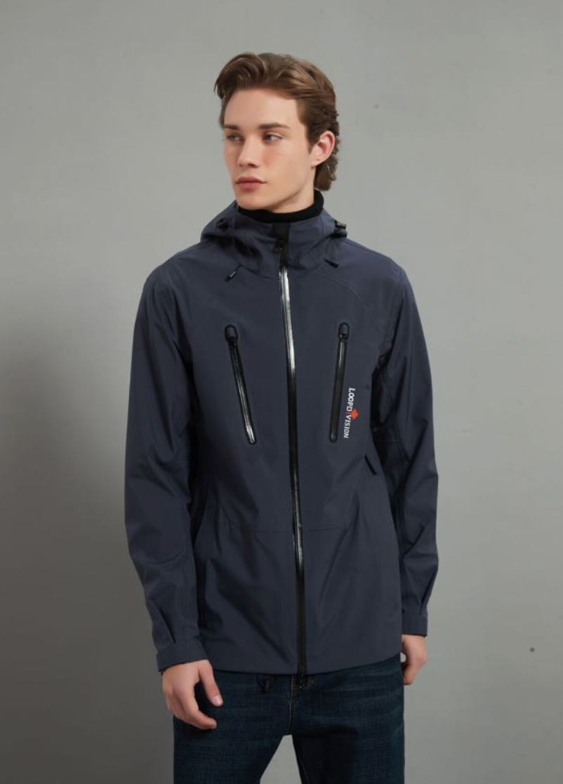 Max Men Soft Shell Hiking Jacket 3L Dark Grey