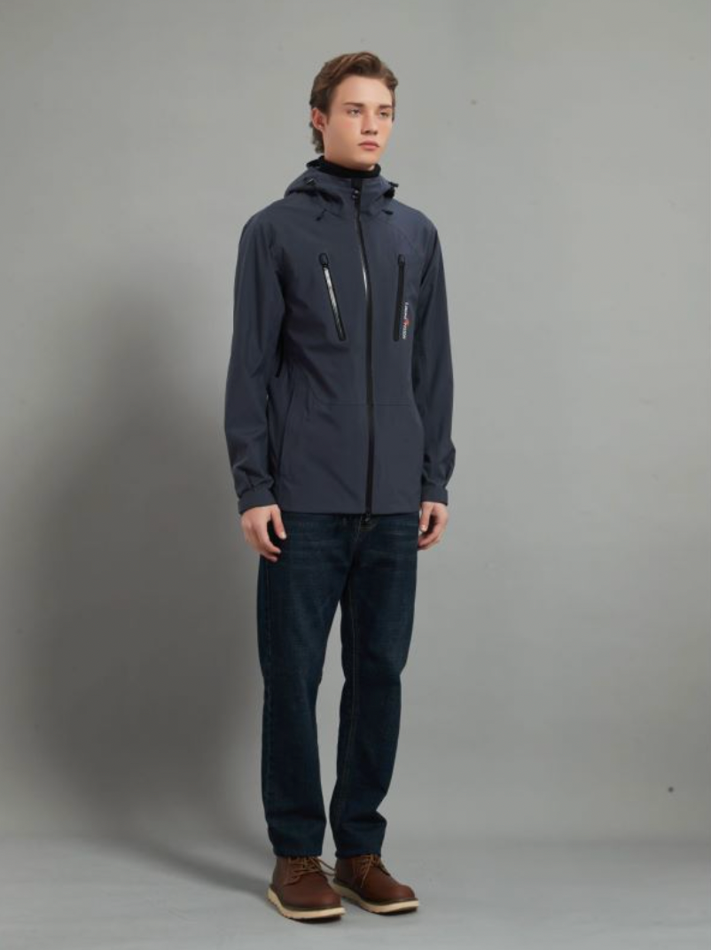 Max Men Soft Shell Hiking Jacket 3L Dark Grey