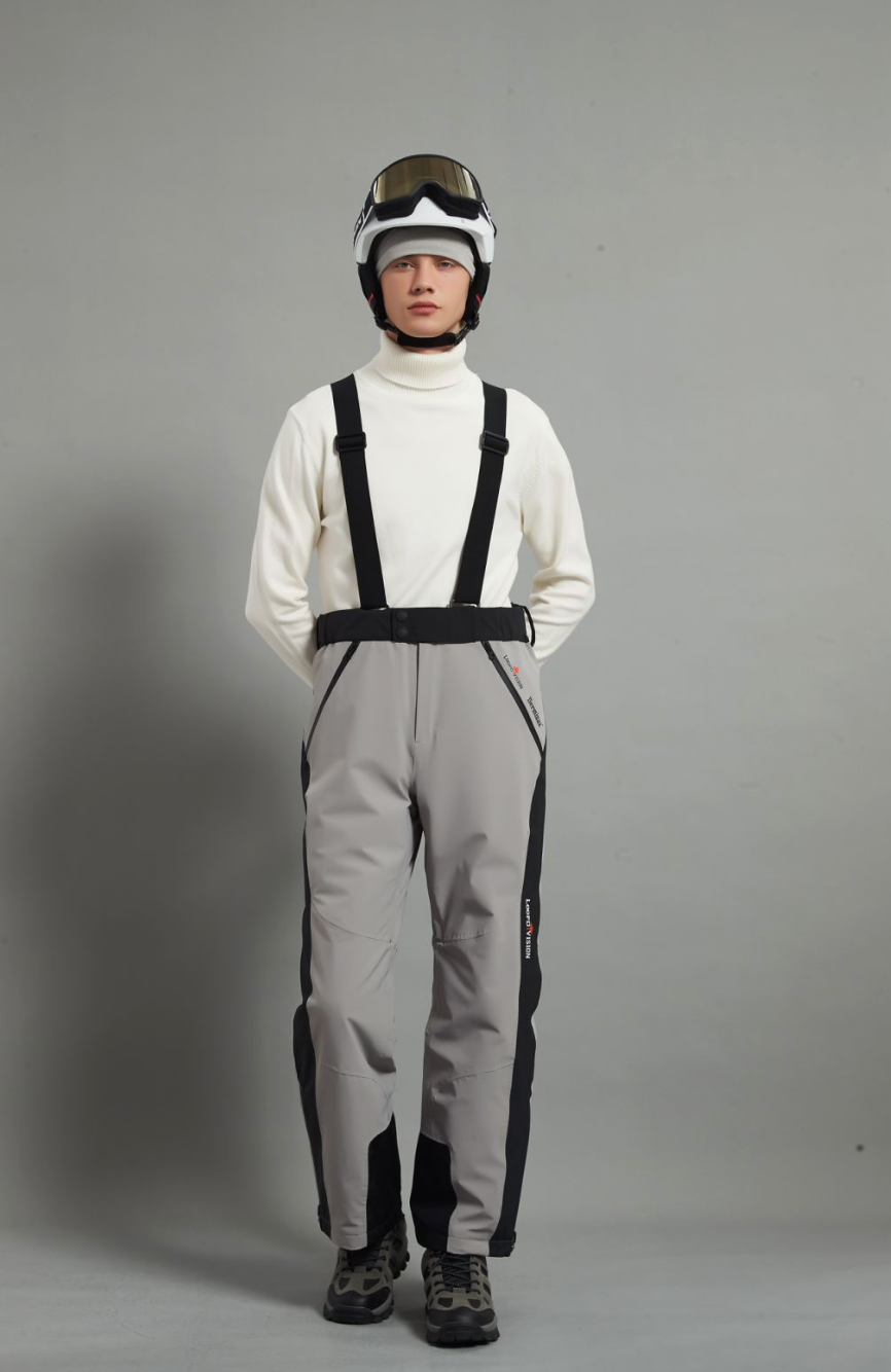 Bayview-M Man Ski Bib Pant Insulated Dermizax 20K Warm Grey