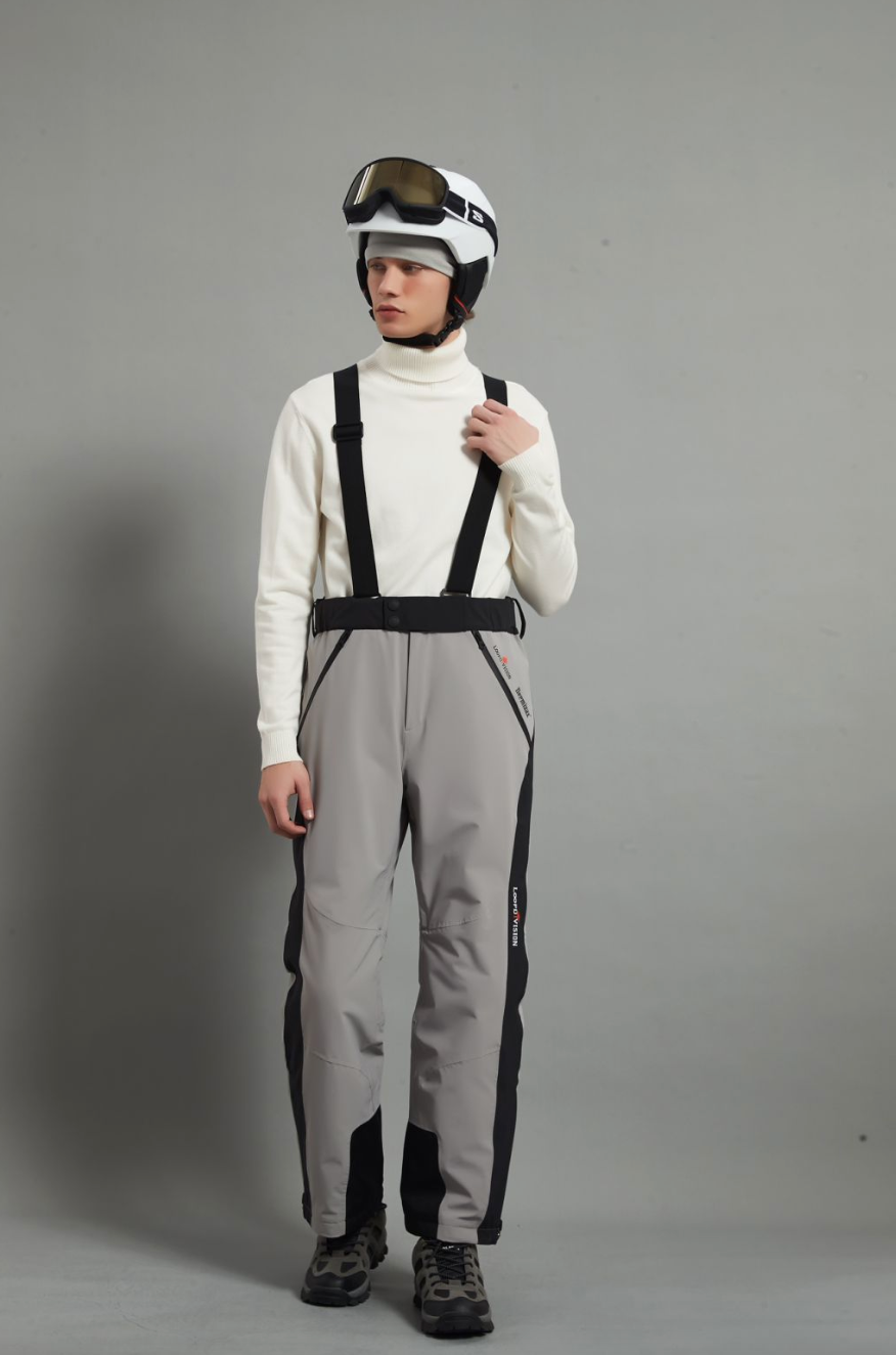 Bayview-M Man Ski Bib Pant Insulated Dermizax 20K Warm Grey