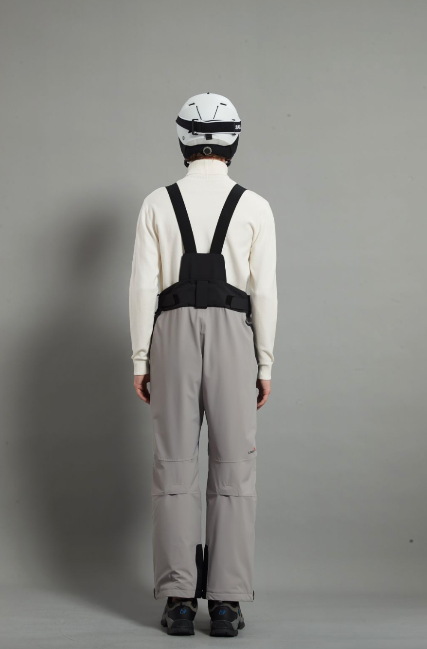 Bayview-M Man Ski Bib Pant Insulated Dermizax 20K Warm Grey