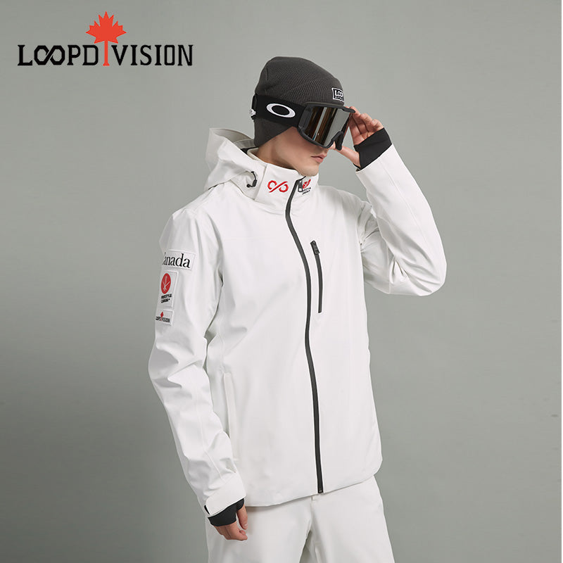 LEO Men Limited Edition Ski Jacket-Freestyle Canada World Cup Competition Jacket