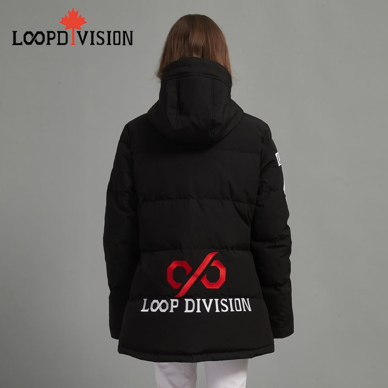 DANNA Women Mid-Length Parka Insulated-Freestyle Canada Co-branded, Black