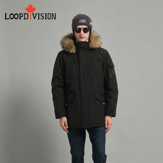 Roger Men’s Winter Parka for Extreme Weather Protection-Black