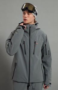 Bruce Skidual Men Ski Jacket Insulated 3L Dermizax 20K Elephant Grey