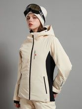 Load image into Gallery viewer, Bonnie Skidual Lady Ski Jacket Insulated 3L Dermizax 20K  Beige White