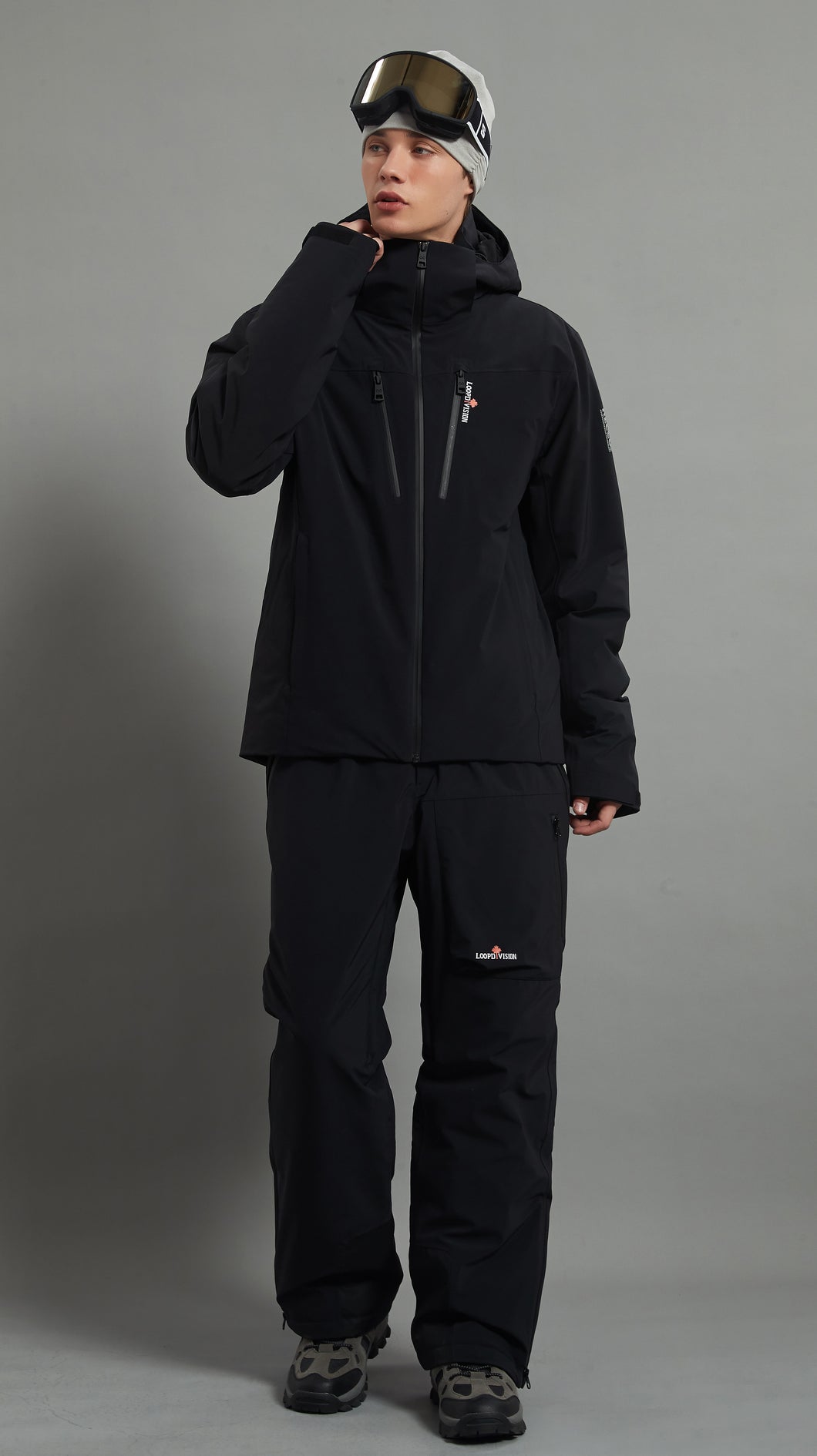 Landon&Whistler-M Skidual Men Ski Set Insulated 3L Dermizax 20k Black