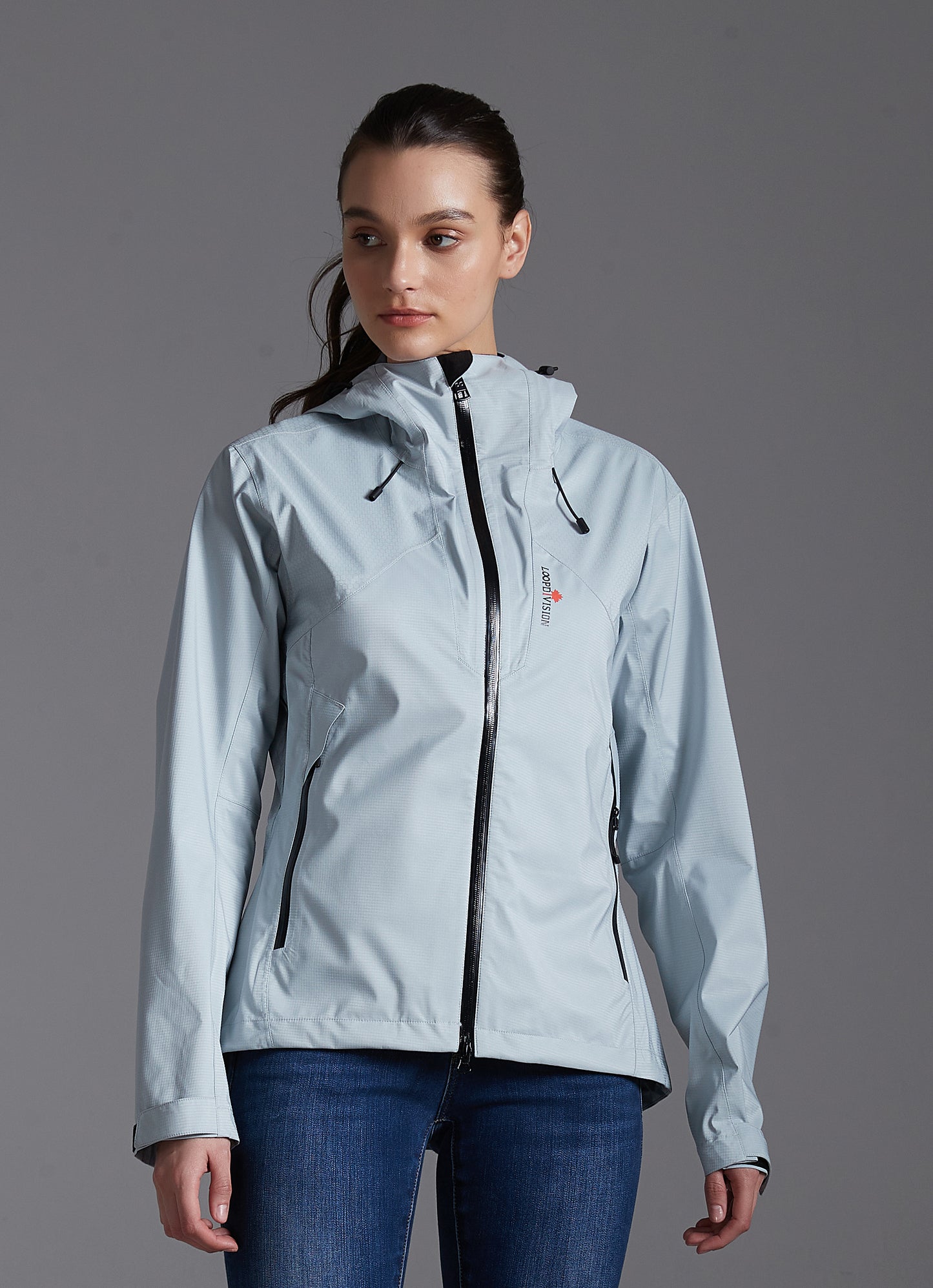 Zoe-F Lady Hard Shell Jacket 3L  Light Gray