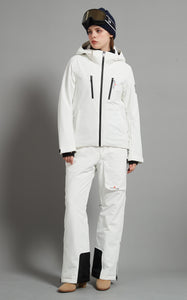 Flora&Whistler-F Skidual Lady Ski Set Insulated 3L Dermizax 20k  White