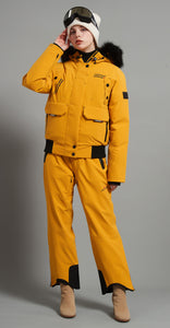 Anita&Laval-F Skidual Lady Ski Set Insulated 3L Dermizax 20k Deep Earthy Yellow