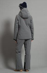 Flora&Whistler-F Skidual Lady Ski Set Insulated 3L Dermizax 20k  Elephant Grey