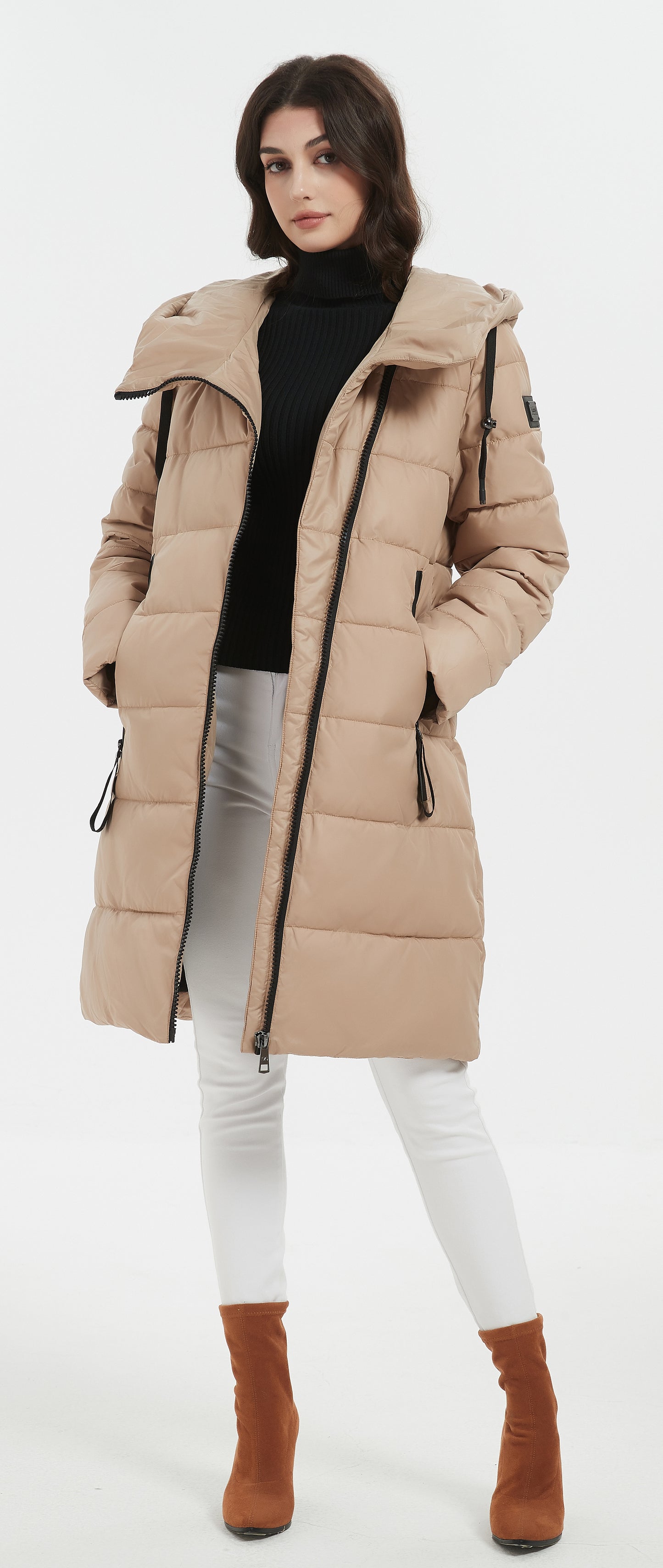 Jennifer Lady Insulated Jacket Light Tan