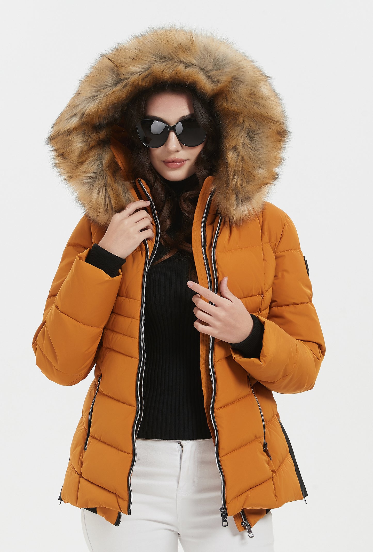 Veste isolée Dorothy Lady jaune moutarde