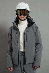 Landon Skidual Men Ski Jacket Insulated 3L Dermizax 20K Elephant Grey
