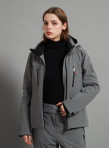 Flora Skidual Lady Ski Jacket Insulated 3L Dermizax 20K Elephant Grey