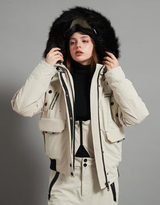 Anita Skidual Lady Ski Jacket Insulated 3L Dermizax 20K Khaki
