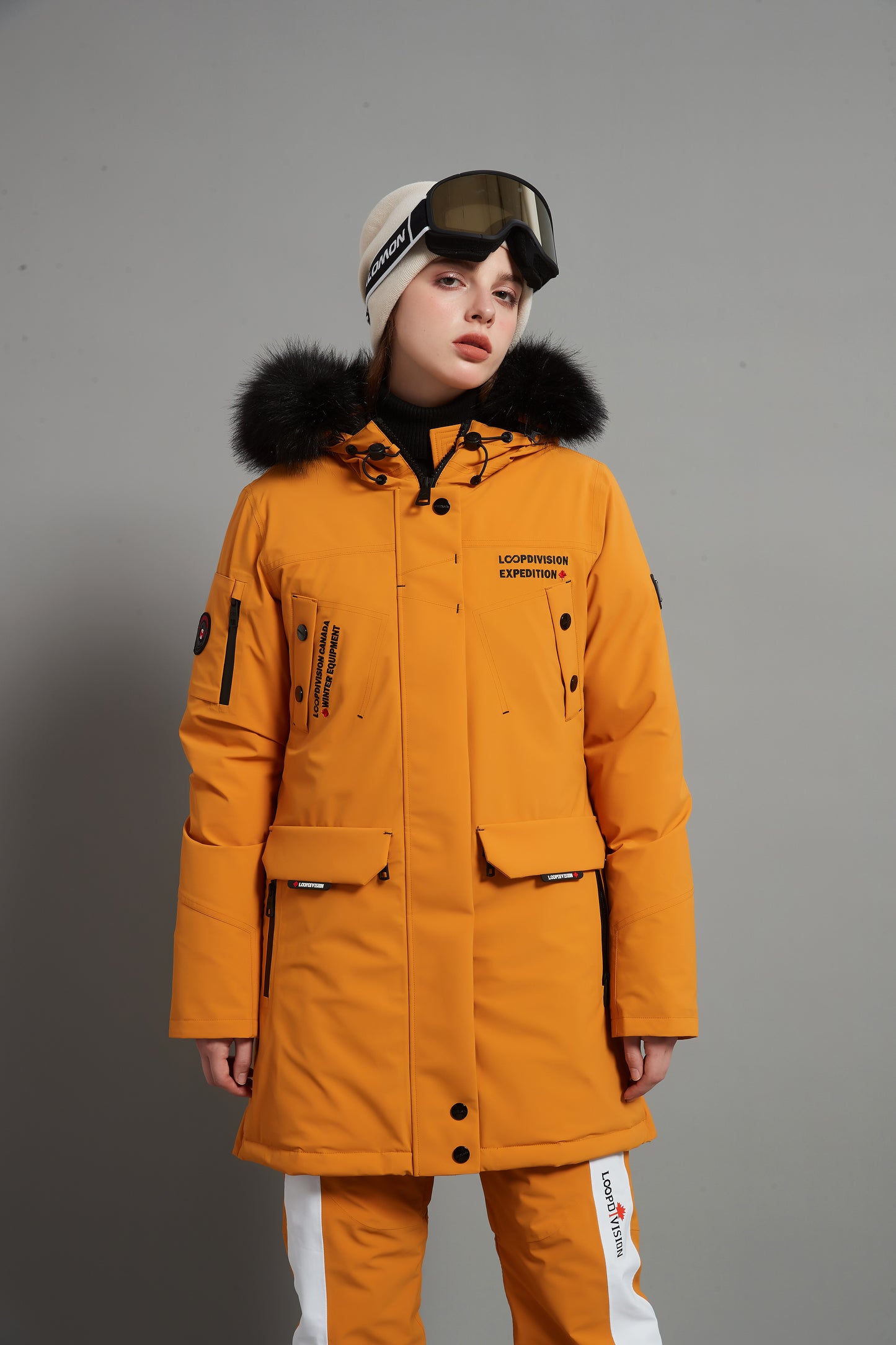 Angela Skidual Lady Ski Parka Insulated 3L Dermizax 20K - Ginger Yellow