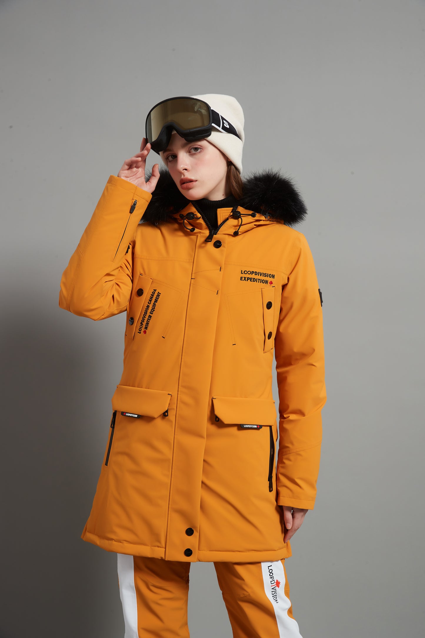 Angela Skidual Lady Ski Parka Insulated 3L Dermizax 20K - Ginger Yellow