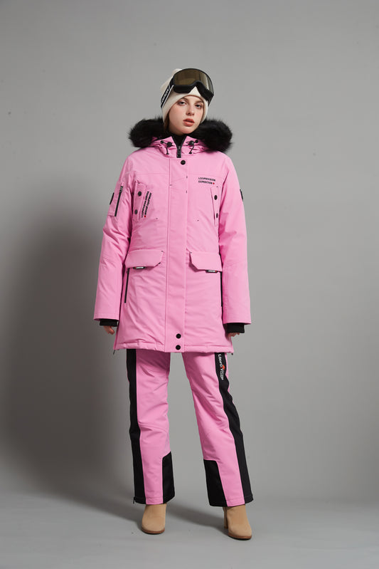 Angela&Bayview-F Skidual Lady Ski Set Insulated 3L Dermizax 20k Fuchsia