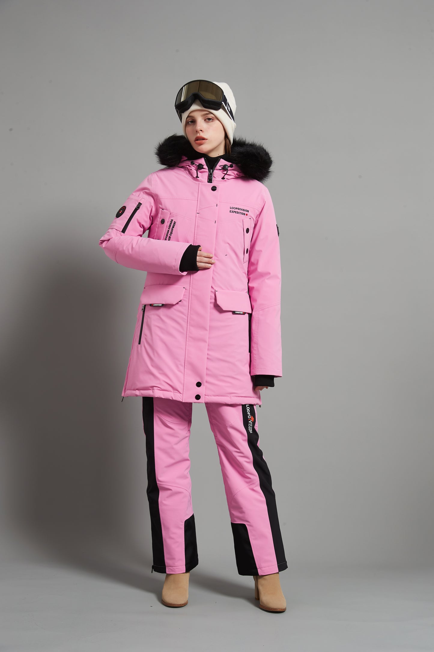 Angela&Bayview-F Skidual Lady Ski Set Insulated 3L Dermizax 20k Fuchsia