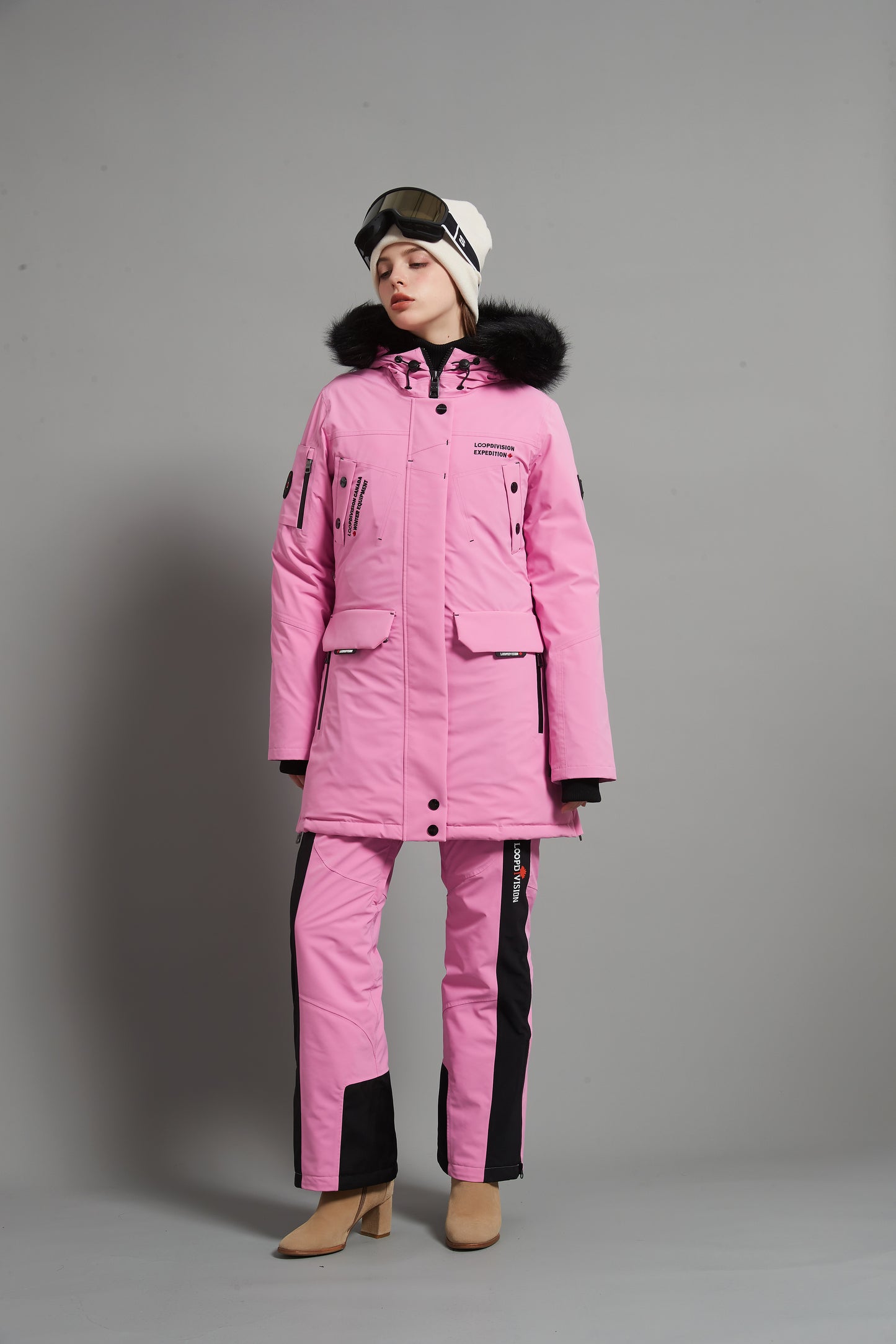 Angela&Bayview-F Skidual Lady Ski Set Insulated 3L Dermizax 20k Fuchsia