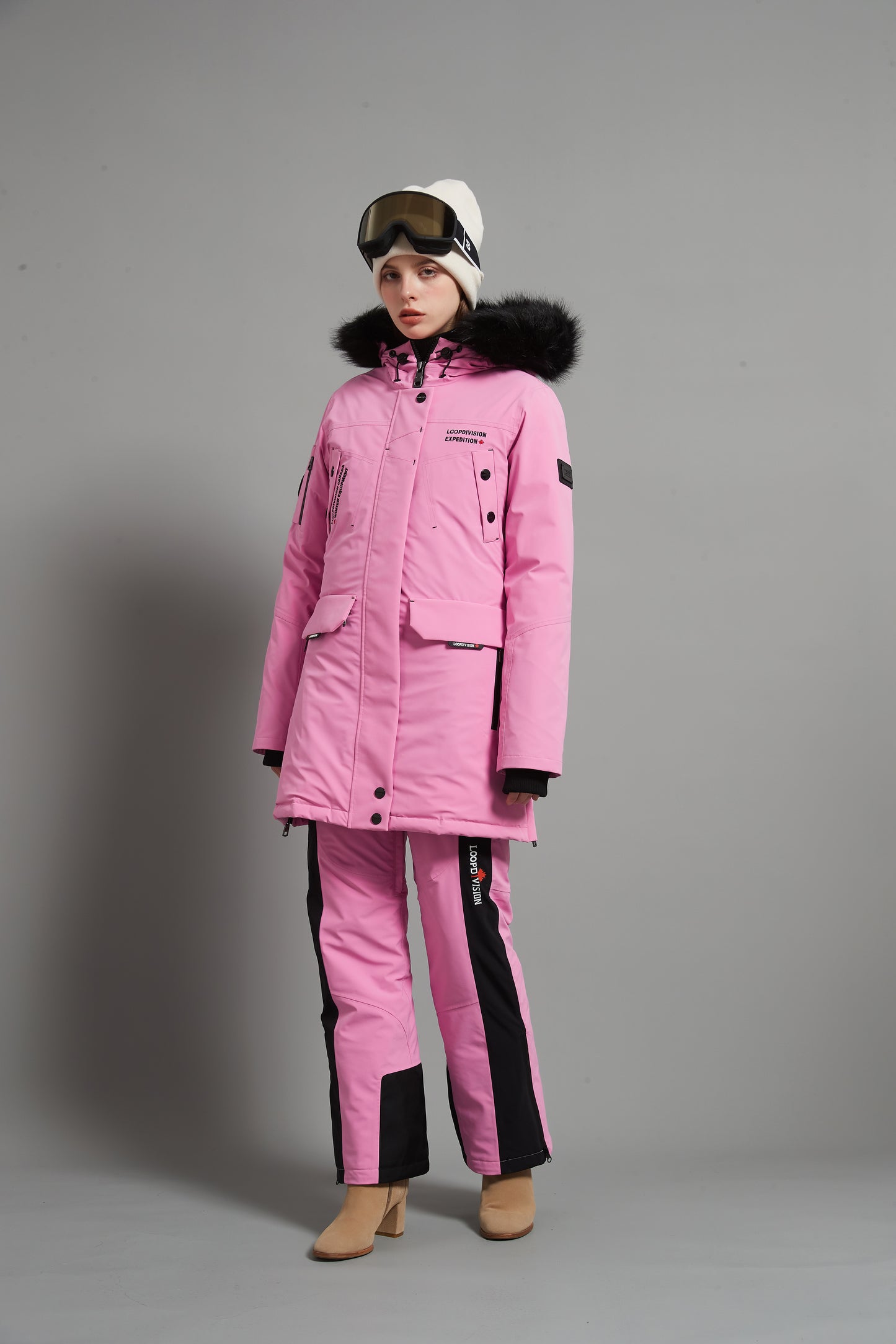 Angela&Bayview-F Skidual Lady Ski Set Insulated 3L Dermizax 20k Fuchsia