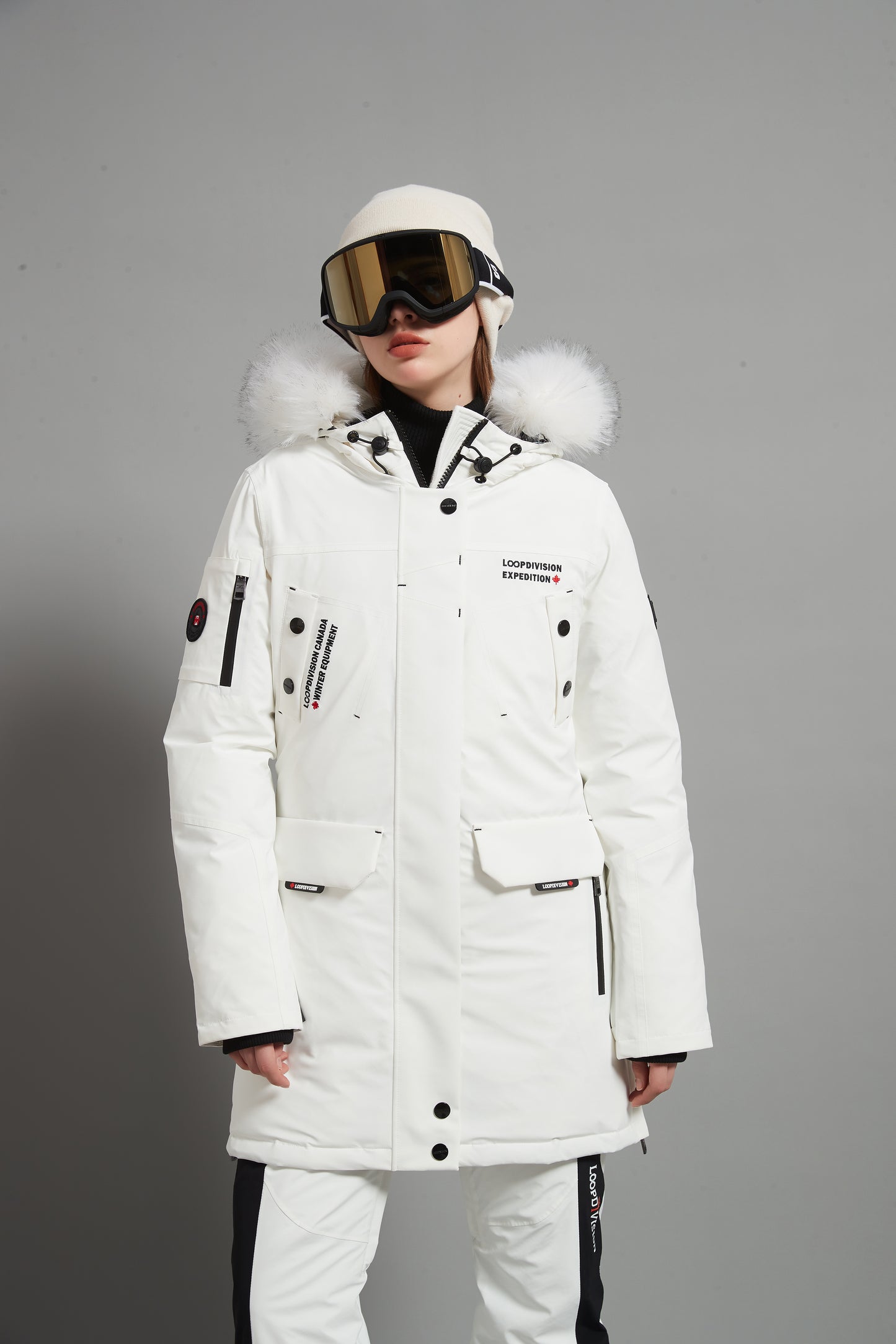 Angela Skidual Lady Ski Parka Insulated 3L Dermizax 20K - White