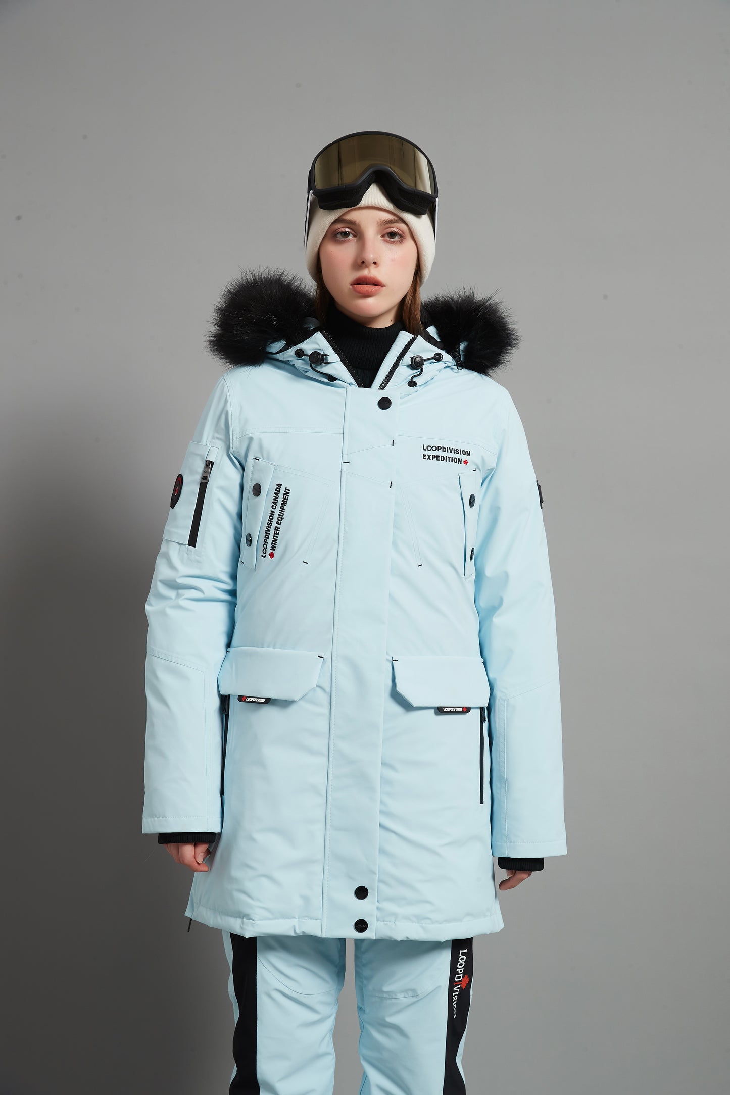 Angela Skidual Lady Ski Parka Insulated 3L Dermizax 20K - Ice Blue