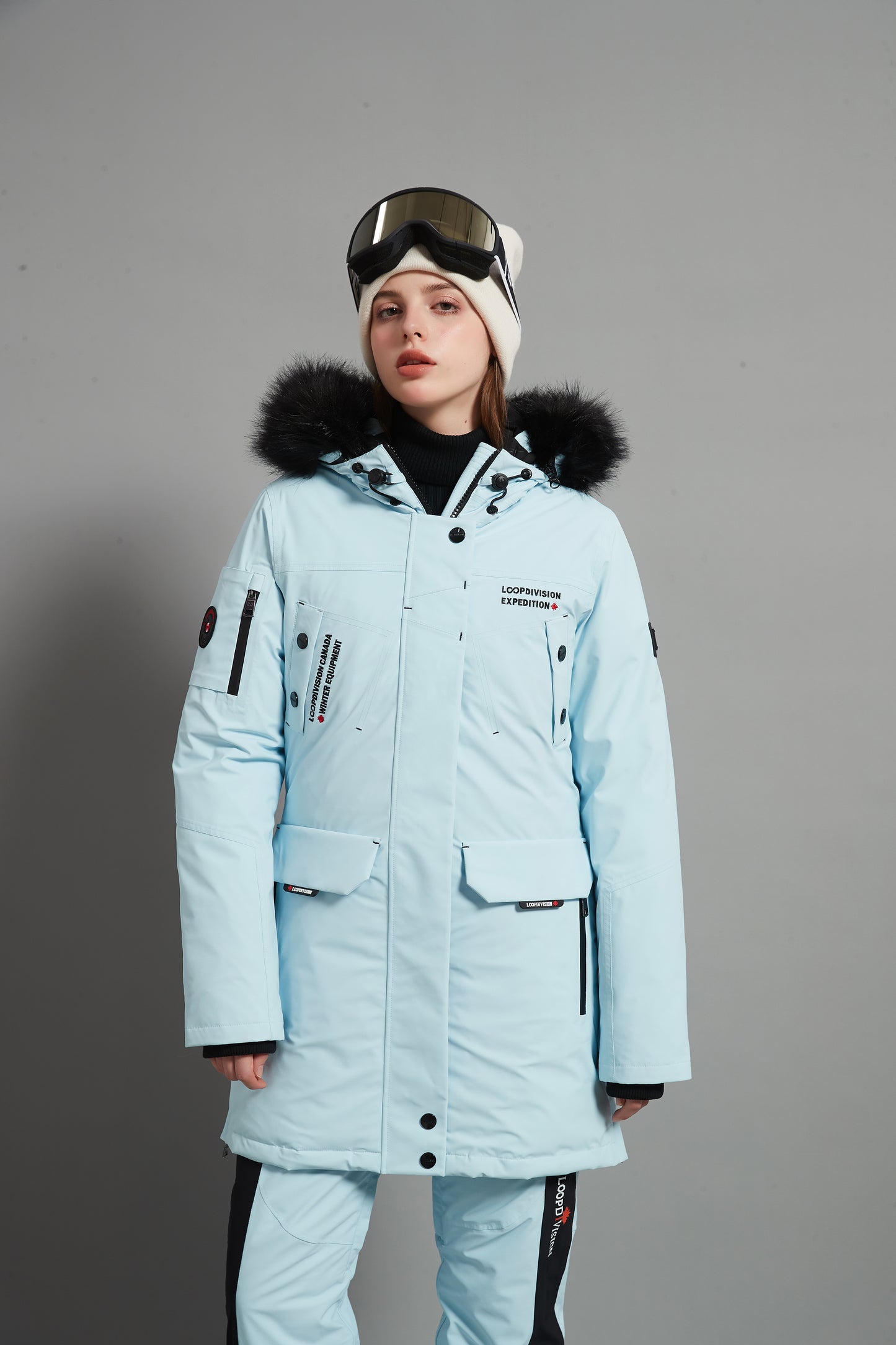 Angela Skidual Lady Ski Parka Insulated 3L Dermizax 20K - Ice Blue