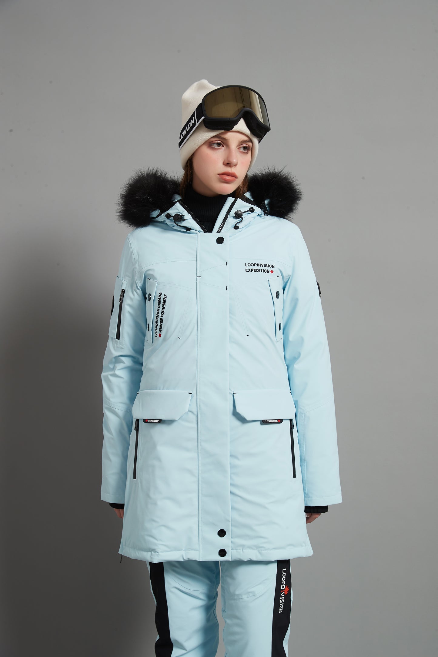 Angela Skidual Lady Ski Parka Insulated 3L Dermizax 20K - Ice Blue