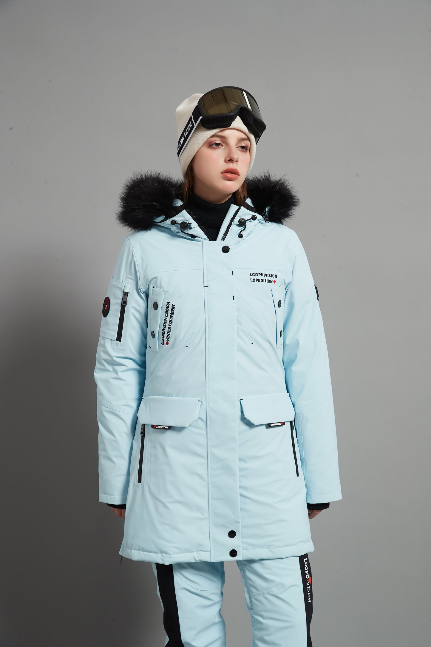 Angela Skidual Lady Ski Parka Insulated 3L Dermizax 20K - Ice Blue