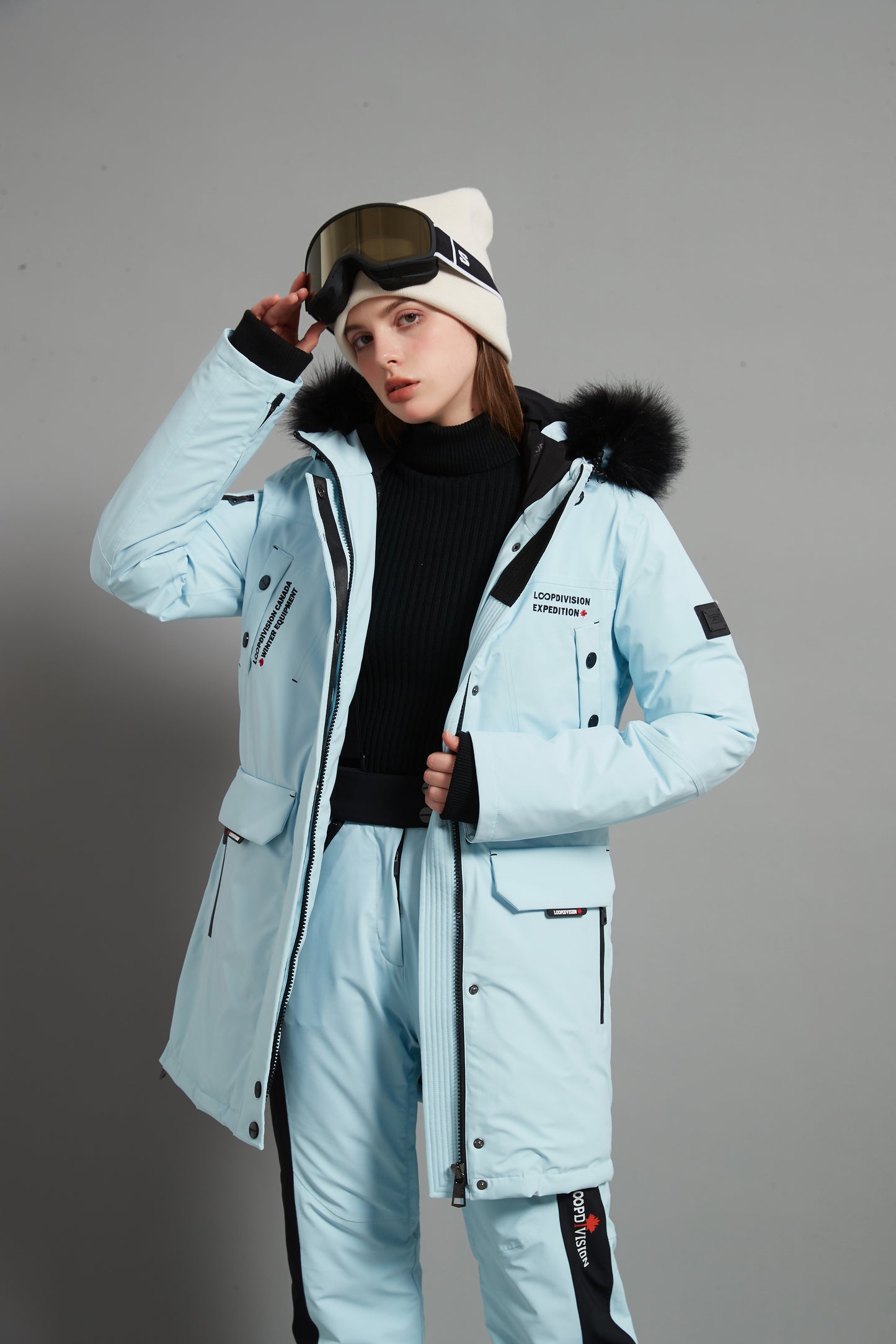 Angela Skidual Lady Ski Parka Insulated 3L Dermizax 20K - Ice Blue