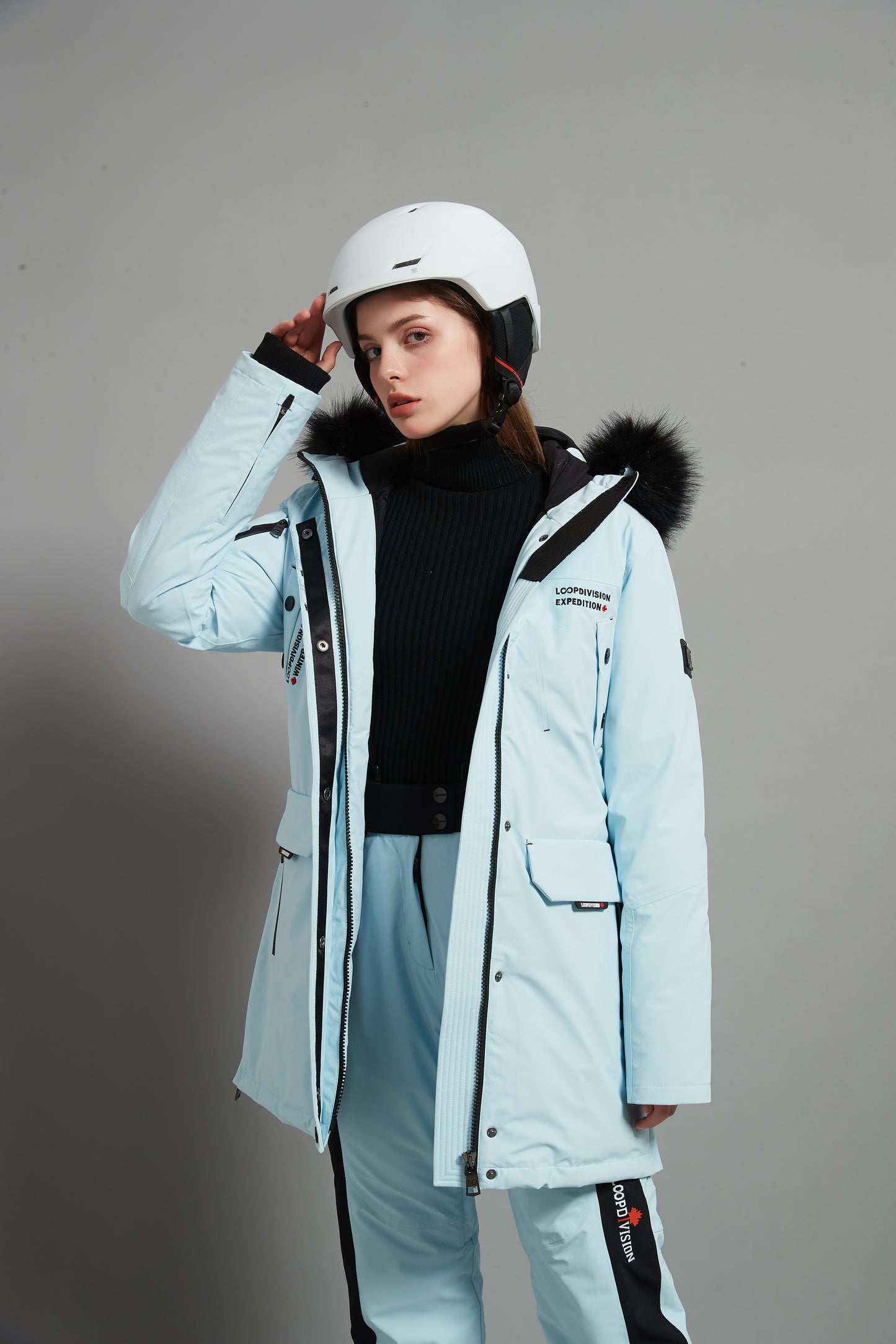 Angela Skidual Lady Ski Parka Insulated 3L Dermizax 20K - Ice Blue