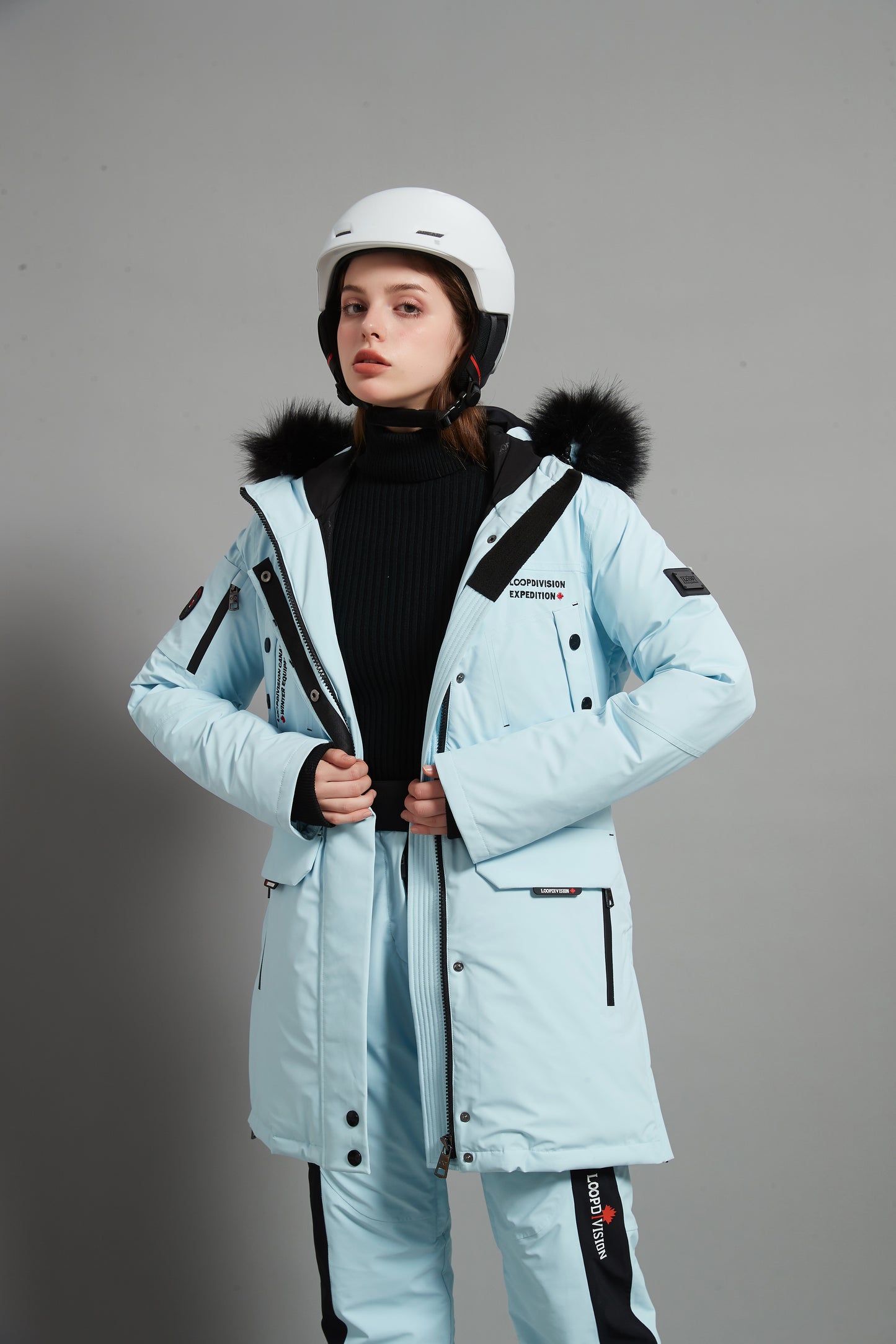 Angela Skidual Lady Ski Parka Insulated 3L Dermizax 20K - Ice Blue