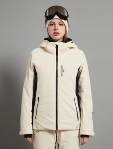 Bonnie Skidual Lady Ski Jacket Insulated 3L Dermizax 20K  Beige White