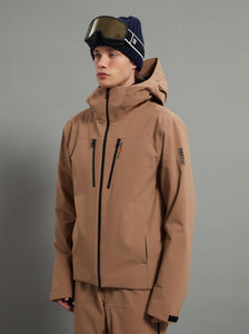 Landon Skidual Men Ski Jacket Insulated 3L Dermizax 20K Brown