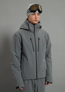 Landon Skidual Men Ski Jacket Insulated 3L Dermizax 20K Elephant Grey
