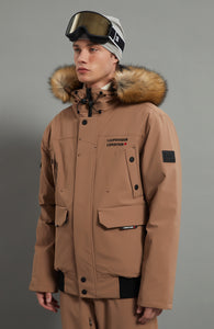 Nicolas Skidual Men Ski Jacket Insulated 3L Dermizax 20K Brown