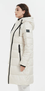 Jennifer Lady Insulated Jacket Beige White