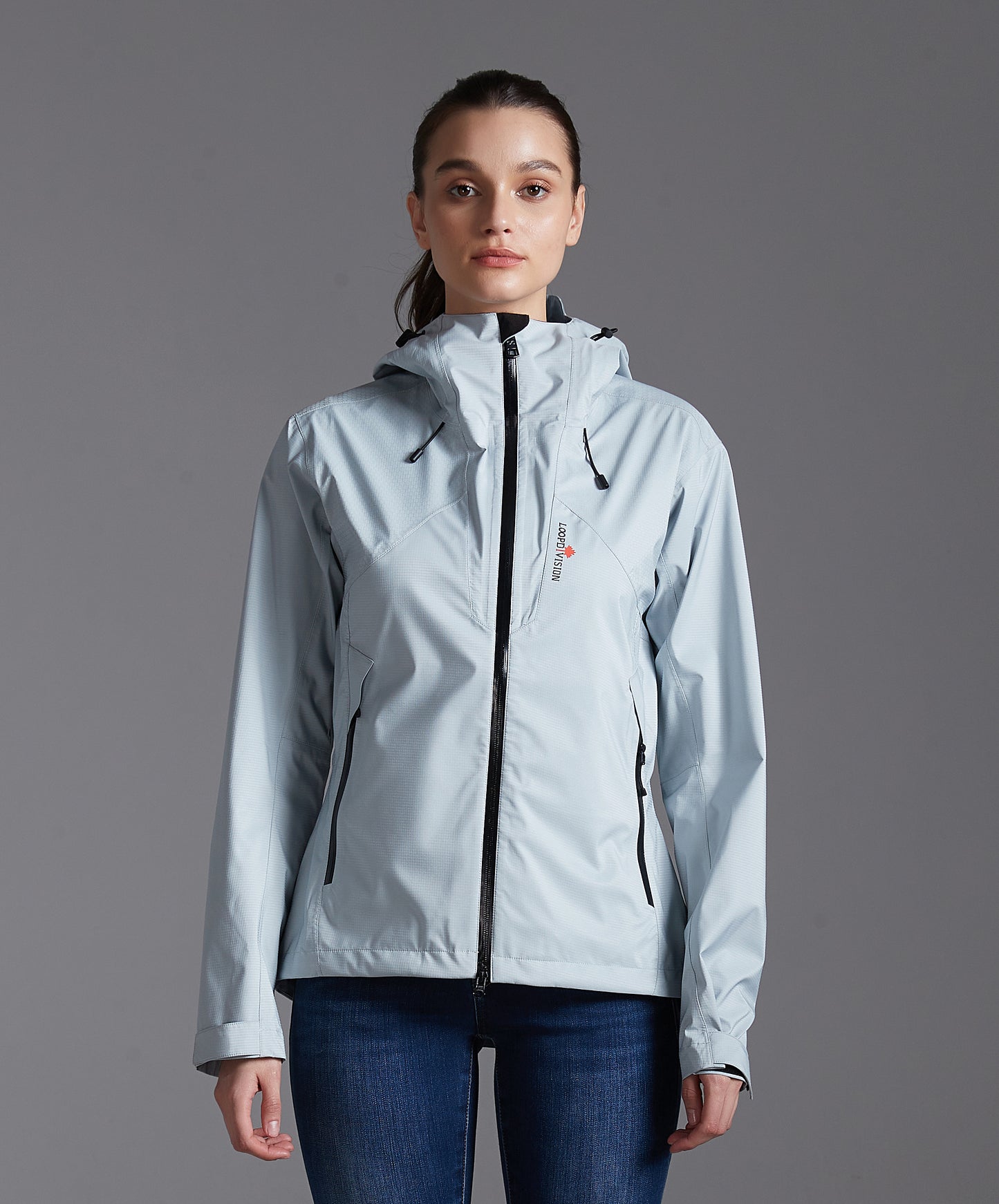 Zoe-F Lady Hard Shell Jacket 3L  Light Gray