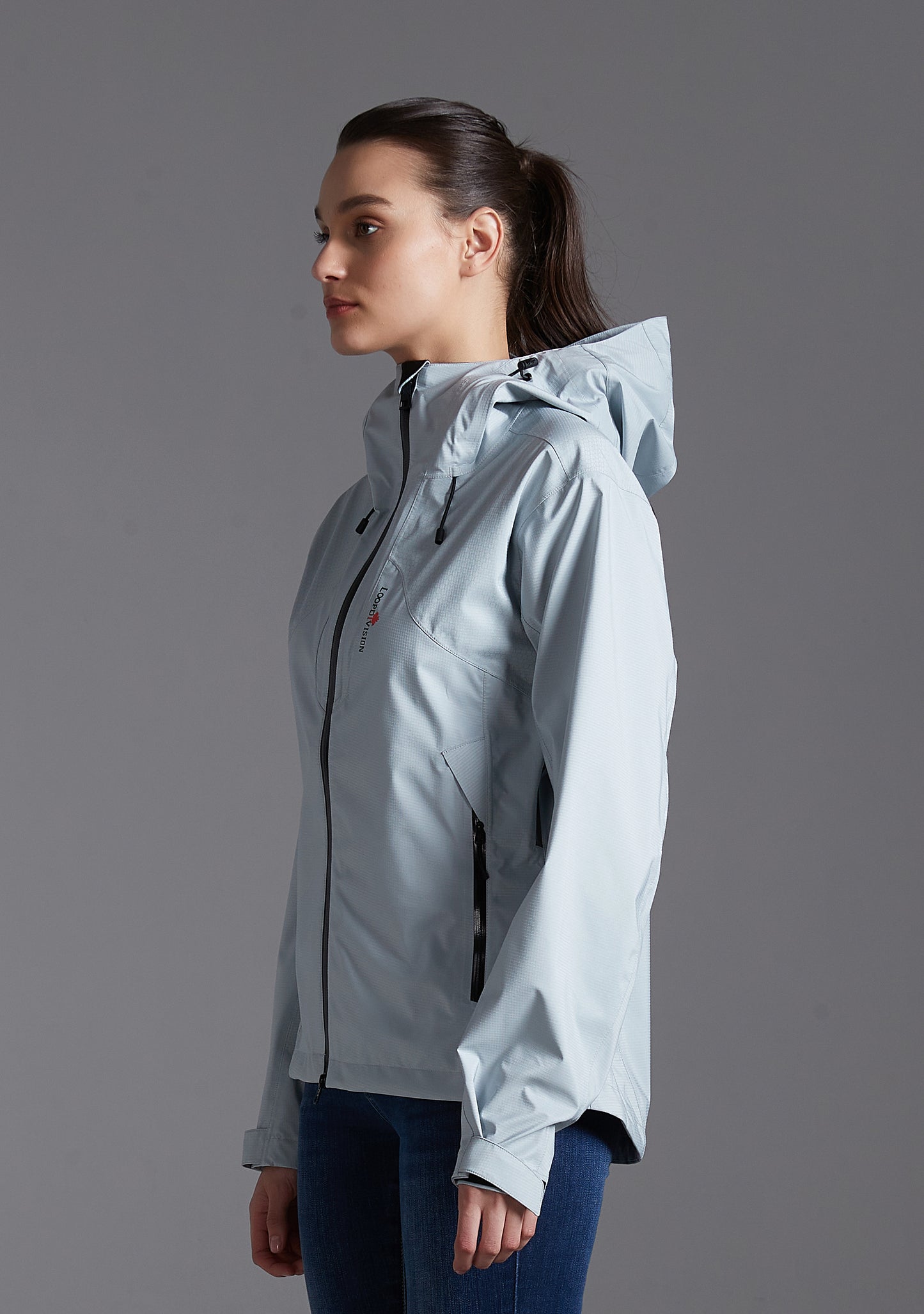 Zoe-F Lady Hard Shell Jacket 3L  Light Gray