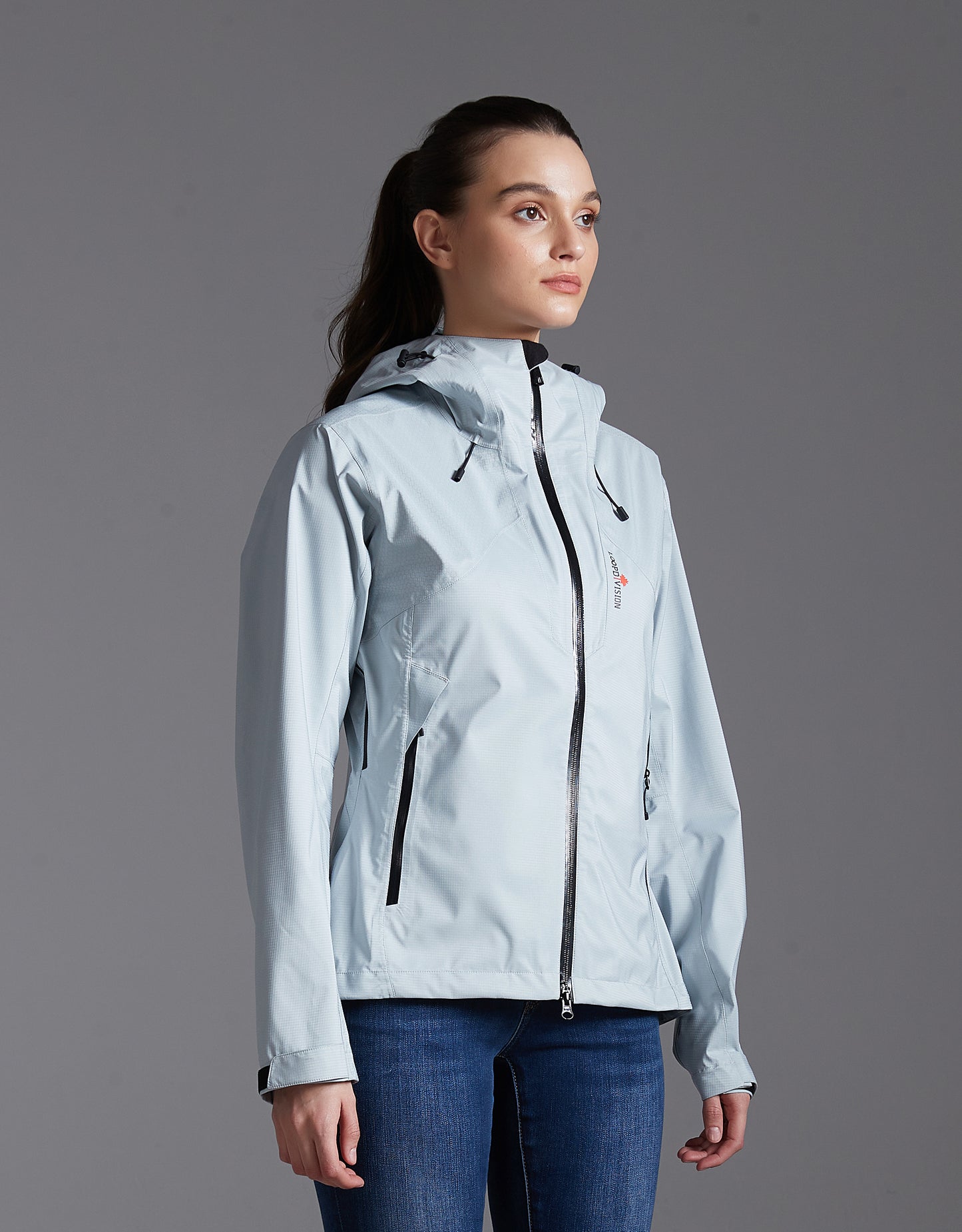 Zoe-F Lady Hard Shell Jacket 3L  Light Gray