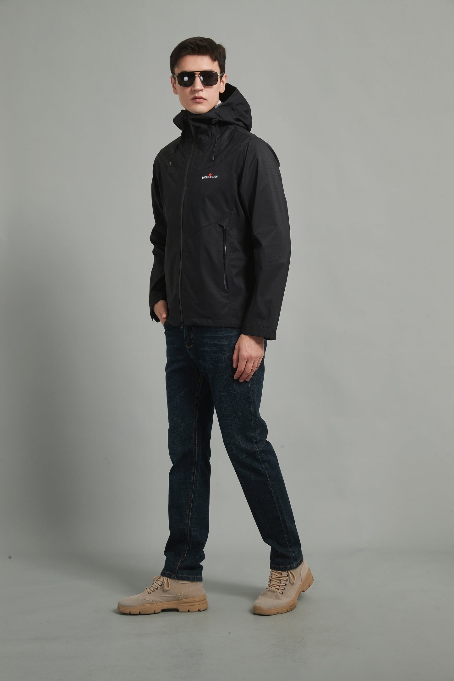 Zoe-M Men Hard Shell Jacket 3L Black