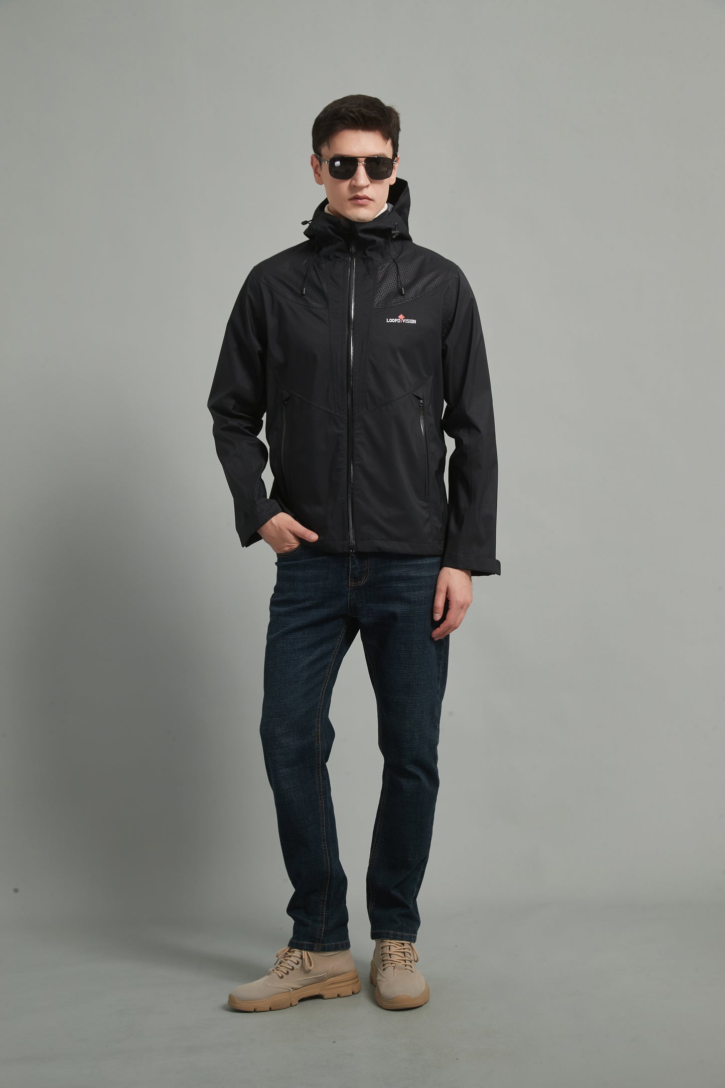Zoe-M Men Hard Shell Jacket 3L Black