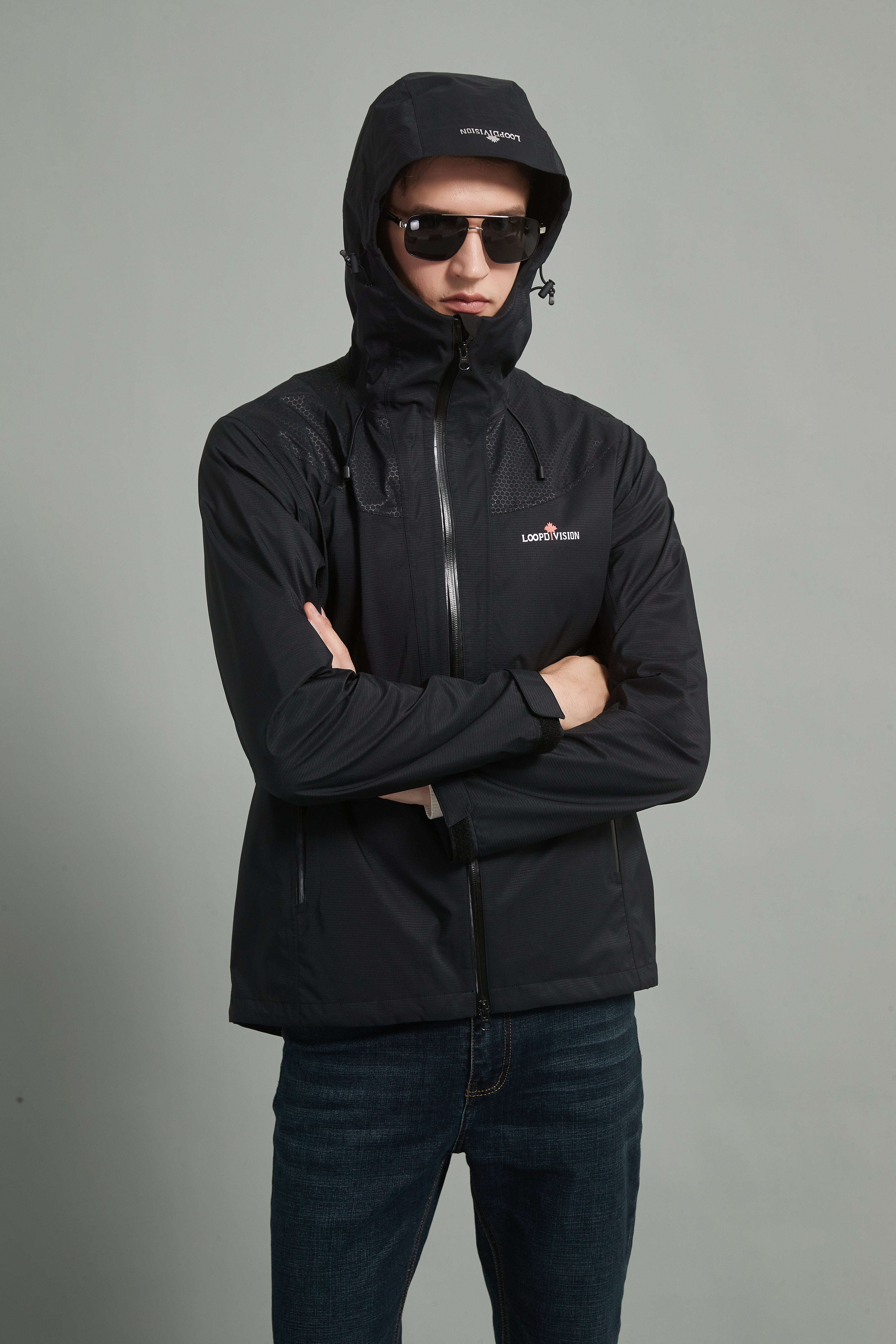 Zoe-M Men Hard Shell Jacket 3L Black – LOOPDIVISION