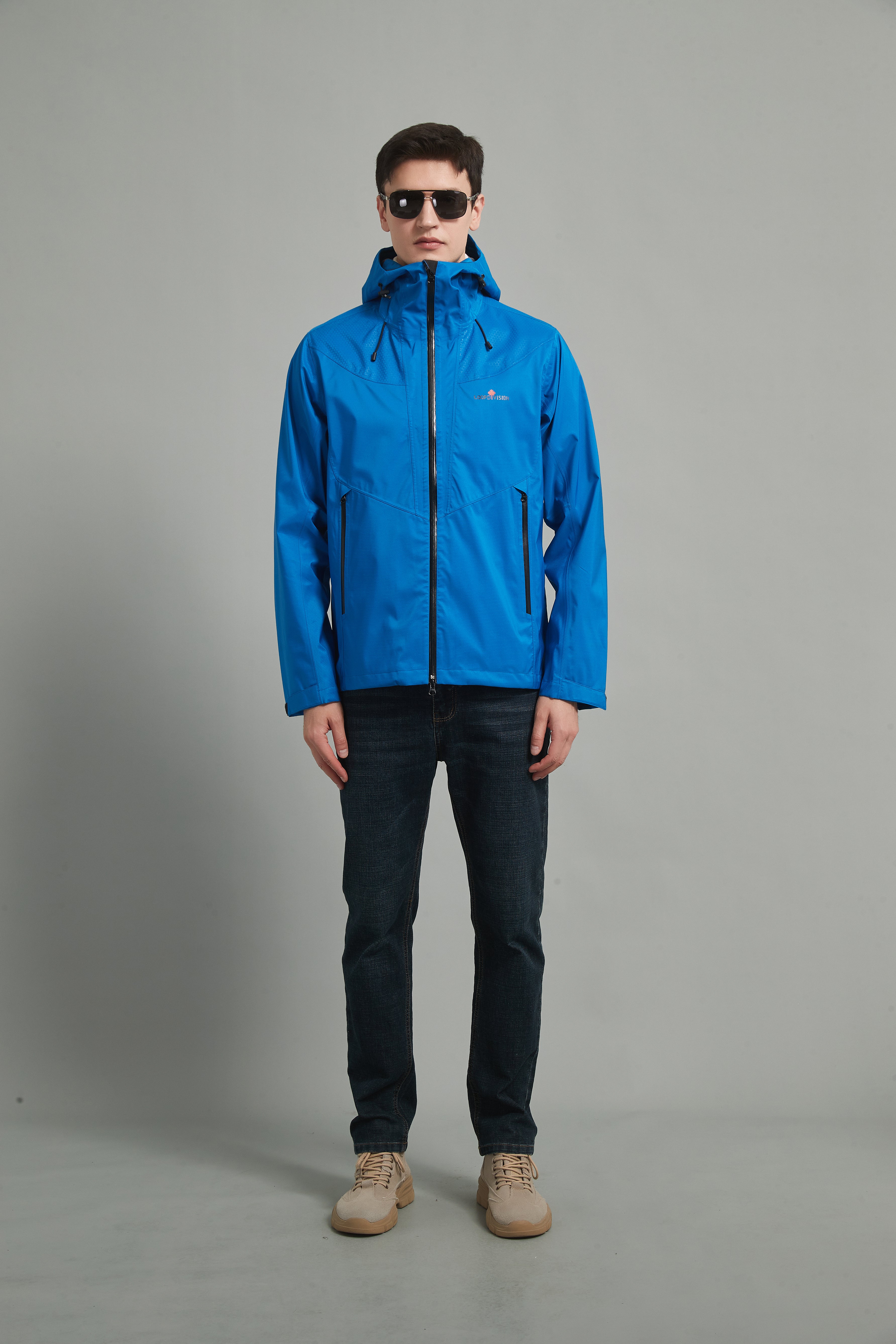 Zoe-M Men Hard Shell Jacket 3L Blue – LOOPDIVISION
